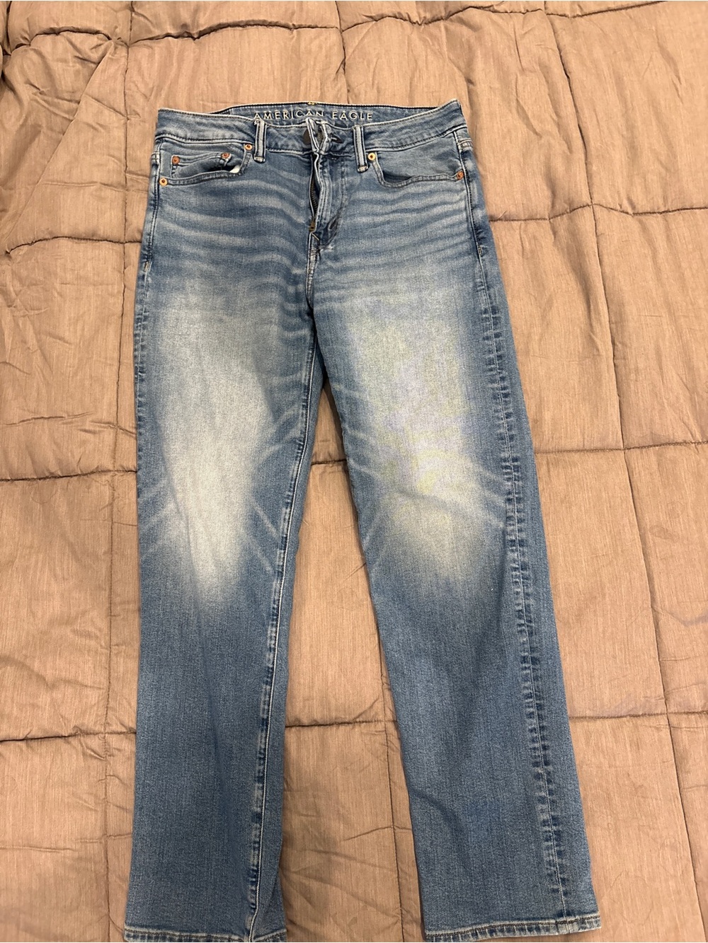 American Eagle Outfitters Faded Blue Straight Jeans
